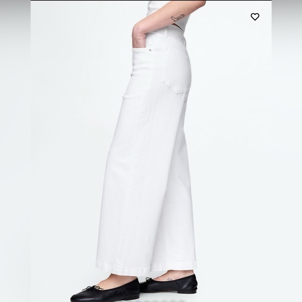 High Rise Stride Wide-Leg Ankle Jeans - Picture 4 of 7